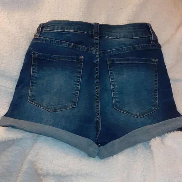 High Waisted Jean Shorts - Picture 3 of 3